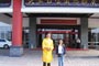 Loga Rinpoche with Genyen Jamyangling in front of our hotel in Li Jiang in Yunnan.